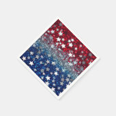 Patriotic Glitter Servet (Hoek)