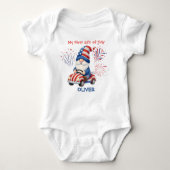 Patriotic Gnome First 4th Romper (Voorkant)