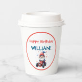 Patriotic Gnome Kid's Birthday Papieren Bekers (Achterkant)