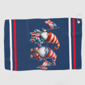 Patriotic Gnomes Golf Towel Golfhanddoek (Horizontaal)