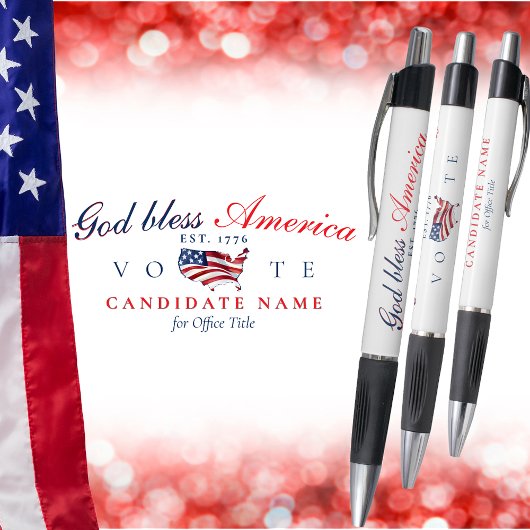 Patriotic God Bless America 250 Semiquincentennial Pen