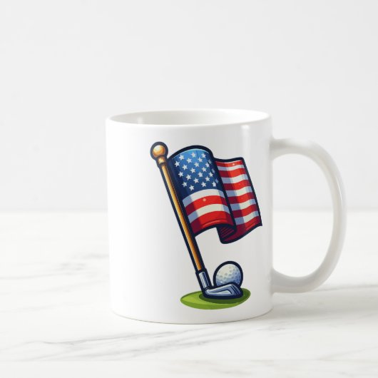 Patriotic Golf 4 juli Onafhankelijkheidsdag van de Koffiemok (Rechts)