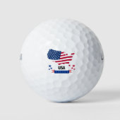 Patriotic Golf Balls American flag Golfballen (Voorkant)