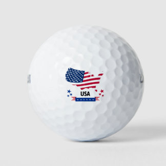 Patriotic Golf Balls American flag Golfballen