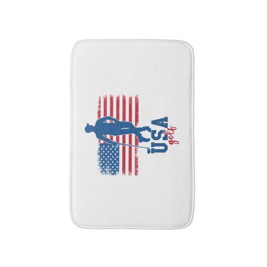 Patriotic Golf USA Badmat (Voorkant Verticaal)