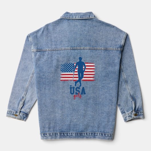 Patriotic Golf USA Denim Jacket (Achterkant)