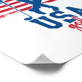 Patriotic Golf USA Poster (Hoek)