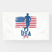 Patriotic Golf USA Spandoek (Horizontaal)