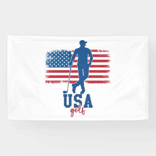 Patriotic Golf USA Spandoek (Horizontaal)