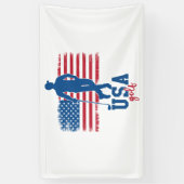 Patriotic Golf USA Spandoek (Verticaal)