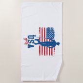 Patriotic Golf USA Strandlaken (Voorkant)