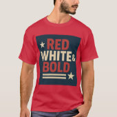 Patriotic Graphic T-shirt voor 4 juli (Voorkant)