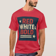 Patriotic Graphic T-shirt voor 4 juli