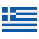 Patriotic Greece Flag (Voorkant Horizontaal)