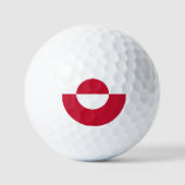 Patriotic Greenland Golf Ball, Greenland Flag Golfballen (Voorkant)