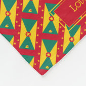 Patriotic GRENADA CARRIACOU  Fleece Deken (Hoek)