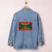 Patriotic GRENADA FLAG Denim Jacket (Hangar)