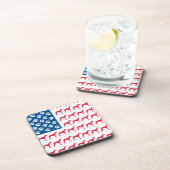 Patriotic Greyhound Dog Drankjes Onderzetter (Rechterzijde)