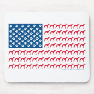 Patriotic Greyhound Dog Muismat