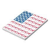 Patriotic Greyhound Dog Notitieblok (Linkerzijde)