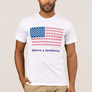 Patriotic Greyhound Rescue T-shirt