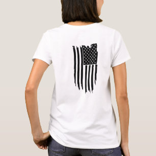 *~* Patriotic Grunge - Moderne Amerikaanse vlag T-shirt