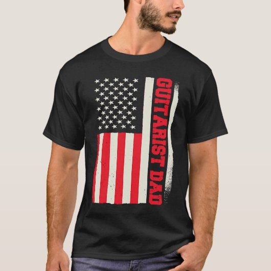 Patriotic Guitar Player Guitar Musician Guitarist T-shirt (Voorkant)