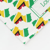 Patriotic GUYANA FLAG Fleece Deken (Hoek)