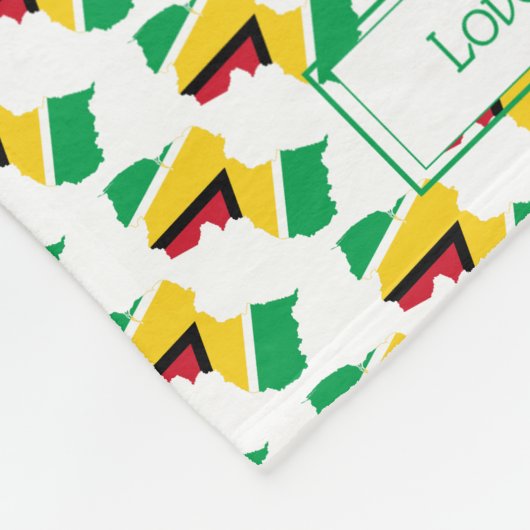 Patriotic GUYANA FLAG Fleece Deken (Hoek)