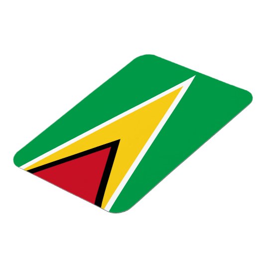 Patriotic Guyana Flag Magneet (Linkerzijde)