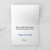 Patriotic Ham Radio Wenskaart Kaart (Binnen)