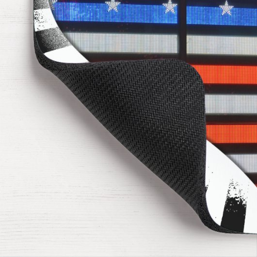 Patriotic Heart American Flag Muismat (Hoek)