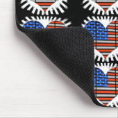 Patriotic Heart American Flag Muismat (Hoek)