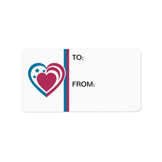 Patriotic Heart Etiket (Voorkant)