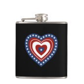 Patriotic Heart Heupfles (Voorkant)