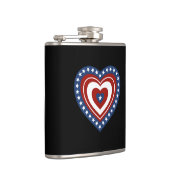 Patriotic Heart Heupfles (Rechts)