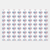 Patriotic Heart Inpakpapier Vel (Voorkant 3)