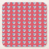 Patriotic Heart Kartonnen Onderzetters (Voorkant)