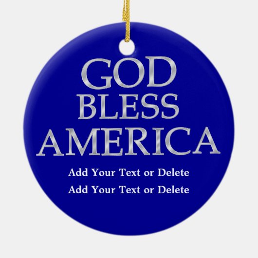 Patriotic Heart Keramisch Ornament (Achterkant)