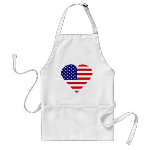 Patriotic Heart Standaard Schort