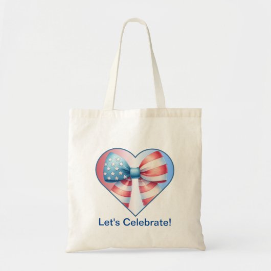 Patriotic Heart Tote Bag (Voorkant)