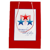 Patriotic Hero Wall of Glory, bedankt militairen Medium Cadeauzakje (Achterkant)