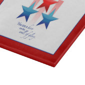 Patriotic Hero Wall of Glory, bedankt militairen Snijplank (Hoek)