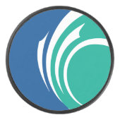 Patriotic hockey puck with flag of Ottawa (Voorkant)