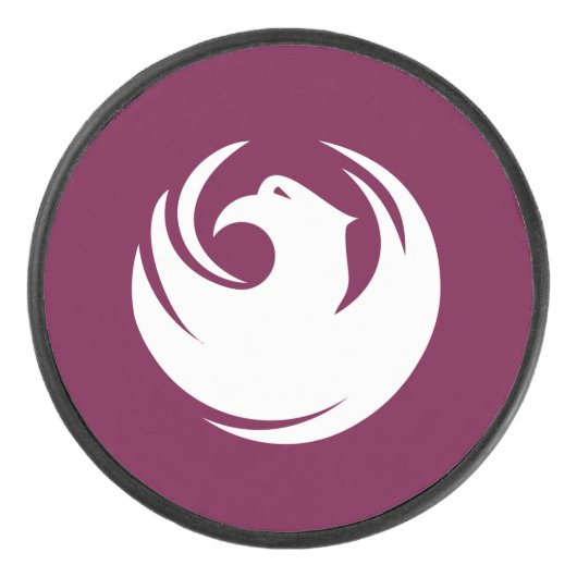 Patriotic hockey puck with flag of Phoenix City (Voorkant)