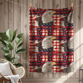 Patriotic Home Blanket Eagle Spirit for the USA Fleece Deken