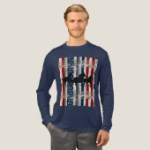Patriotic Horses  Tri-Blend Shirt (Voorkant)