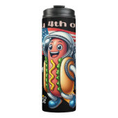 Patriotic Hot Dog: Flying Fourth Fun aangekondigd Thermosbeker (Voorkant)