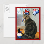 Patriotic Indigo Briefkaart (Voorkant / Achterkant)