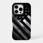 Patriotic Industrial American Flag iPhone Hoesje (Achterkant)